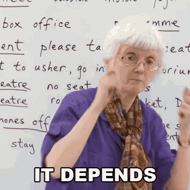 It Depends Gill GIF - It Depends Gill Engvid GIFs