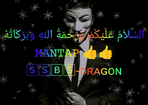 a man in a suit and tie is wearing a mask and giving a thumbs up sign