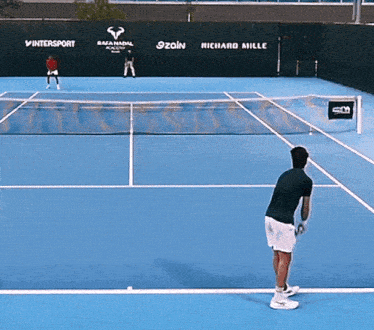 Jules Marie Tennis Racquet GIF - Jules Marie Tennis Racquet Racket Drop GIFs