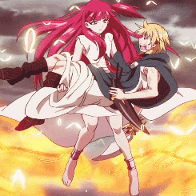 a man is holding a woman in his arms in a cartoon
