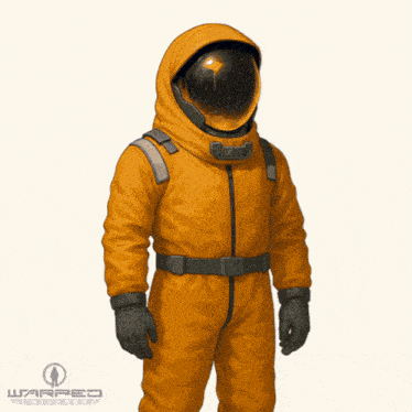 a purple space suit with tentacles coming out of it and the words warpro on the bottom right