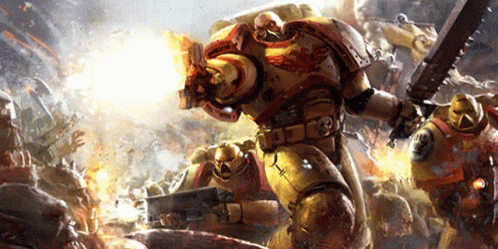 Space Marine Warhammer40k GIF - Space Marine Warhammer40k Imperial Fists GIFs