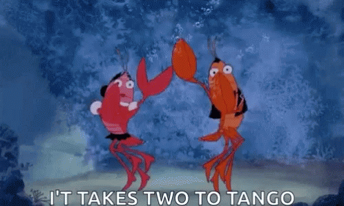 It Takes Two To Tango Lobster GIF - It Takes Two To Tango Lobster Dance GIFs