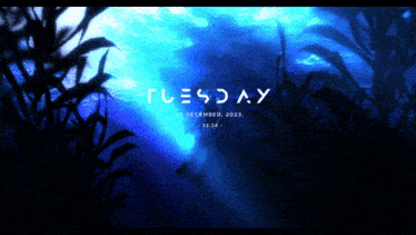 a poster that says tuesday 12 december 2022 on it