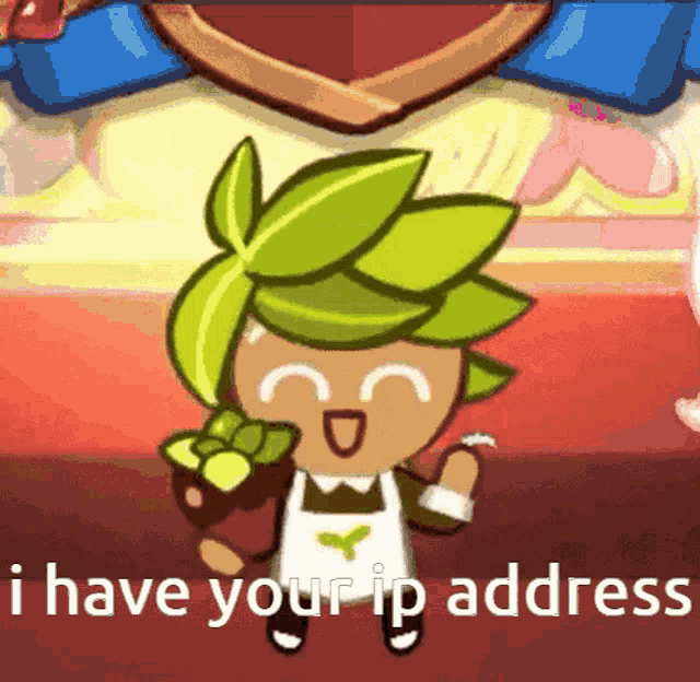 Cookie Run Herb Cookie GIF - Cookie Run Herb Cookie I Have Your Ip Address GIFs