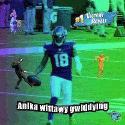 a football player with the number 18 on his jersey runs on the field