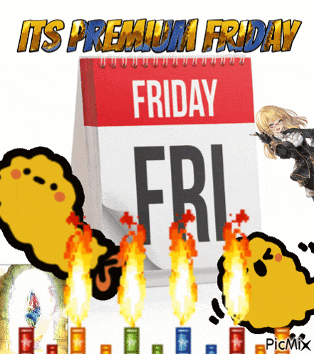 a picture of a calendar that says friday fri