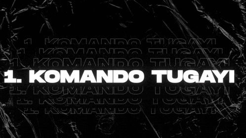 a black background with the words komando tugayi written in white