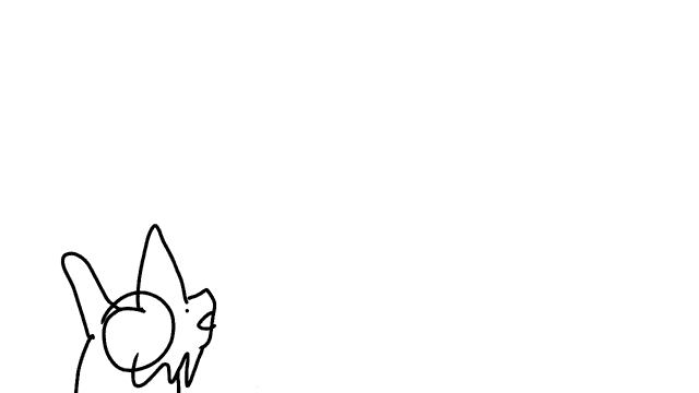 a black and white drawing of two cartoon characters standing next to each other .