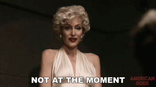 Not At The Moment Gillian Anderson GIF - Not At The Moment Gillian Anderson Media GIFs