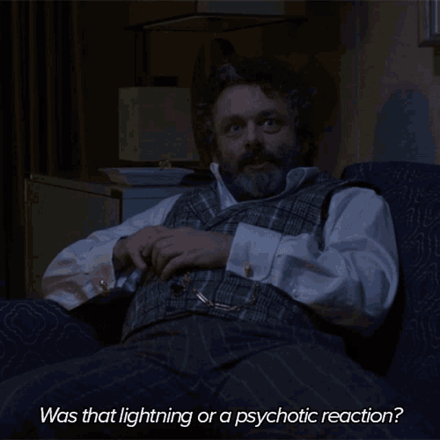 Was That Lightning Or A Psychotic Reaction Roland Blum GIF - Was That Lightning Or A Psychotic Reaction Roland Blum The Good Fight GIFs