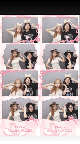 a collage of photos with the words photo razzle dazzle