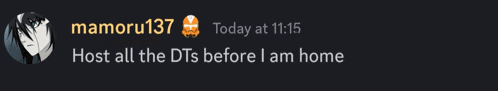 a screenshot of a chat with momoru137 and today at 11:15