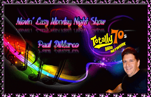 a poster for a totally 70 's radio network