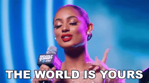 The World Is Yours Danielle Leigh Curiel GIF - The World Is Yours Danielle Leigh Curiel Danileigh GIFs