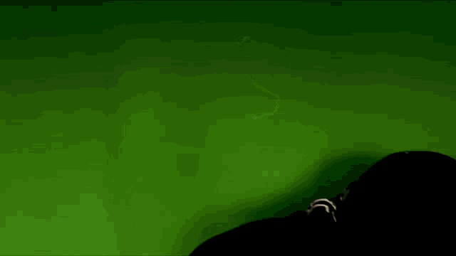 a man wearing a hoodie and white sunglasses is standing in front of a green screen .