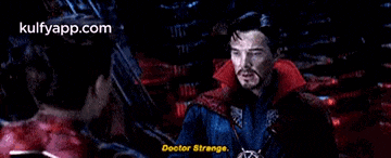 doctor strange is talking to spider-man in a scene from the movie .