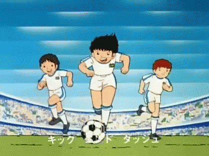 キャプテン翼 アニメ 漫画 サッカー GIF - Captain Tsubasa Soccer 足球小将 GIFs