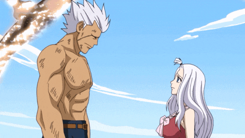 a man and a woman standing next to each other