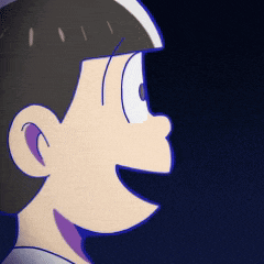a close up of a cartoon character 's face on a dark background