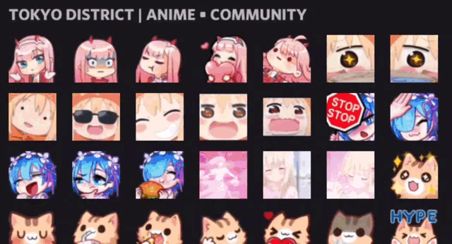 tokyo district anime community is displayed on a black screen