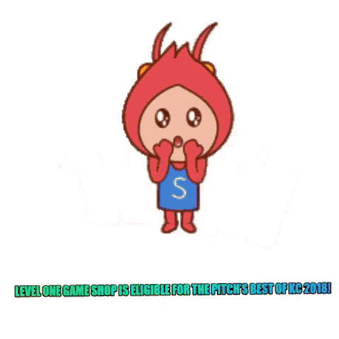 a cartoon character with a surprised look on his face is standing next to the word wow