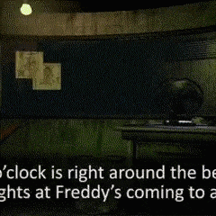 a clock is right around the corner at freddy 's coming to a night .