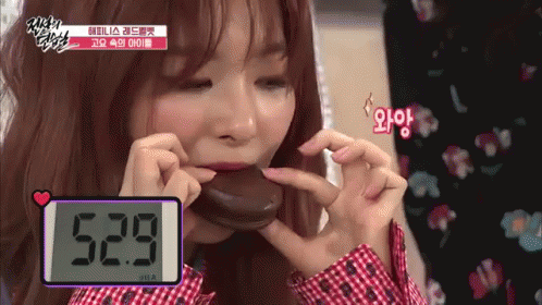 초코파이 초코 초콜릿 초콜렛 초코렛 레드벨벳 GIF - Red Velvet Eating Korean GIFs
