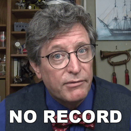 No Record Lance Geiger GIF - No Record Lance Geiger The History Guy GIFs