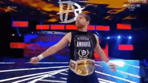 Dean Ambrose Entrance GIF - Dean Ambrose Entrance Intercontinental Champ GIFs