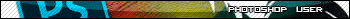 a blurry image of the word photoshop user on a colorful background