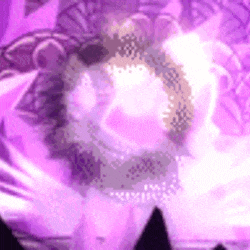 a purple background with a glowing object in the middle of it