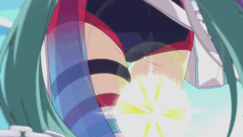 a close up of a person 's bottom with a glowing light coming out of it