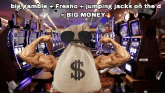 a cartoon of a man holding a bag of money