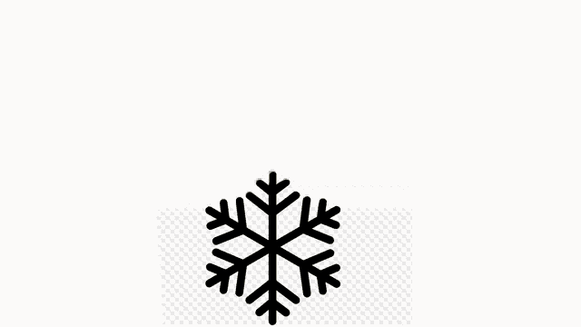 two snowflakes on a white background with a yellow border .
