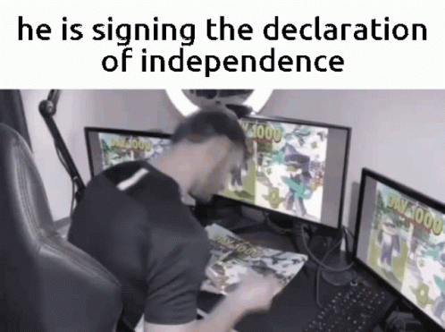 Sb737 Is Signing The Declaration Of Independance GIF - Sb737 Is Signing The Declaration Of Independance GIFs