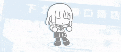 a black and white drawing of a girl with the letter n on her face
