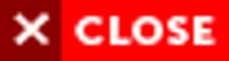 a red background with the word close written in white