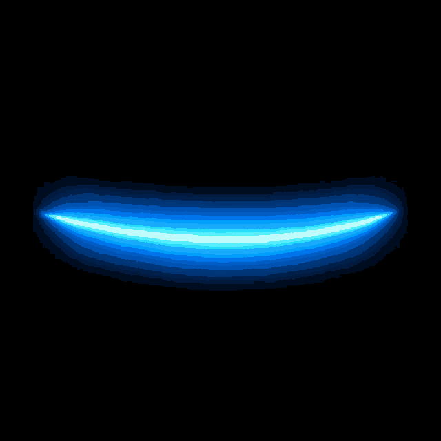 a bright blue light is glowing in the dark