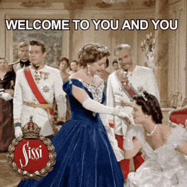 a welcome to you and you sign with a picture of sissi