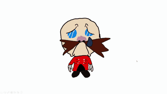 a pixelated image of a cartoon character with a mustache and sunglasses