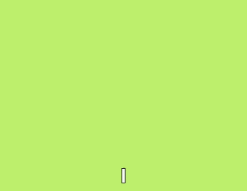 a green minecraft character says hi with a yellow background