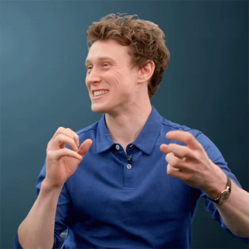 Punching In The Air George Mackay GIF - Punching In The Air George Mackay Popbuzz GIFs