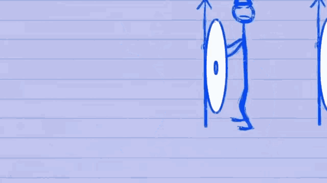 a drawing of a circle with an arrow pointing up and down