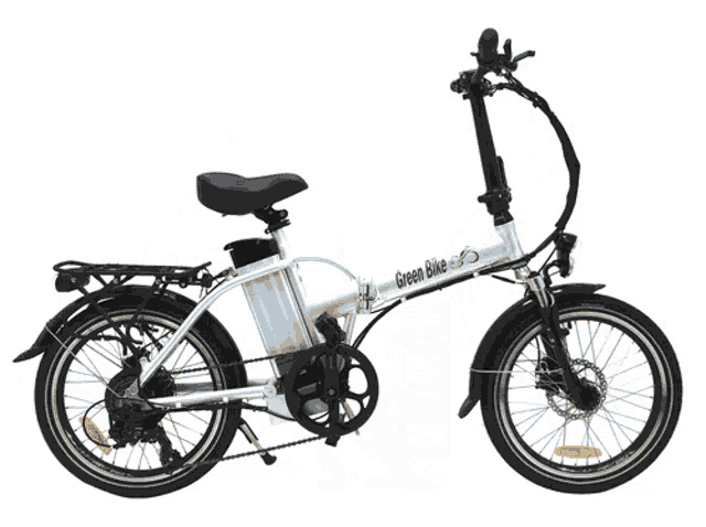 a folding bike with kenda tires is parked on the beach