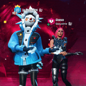 jesus pk and gaso are standing next to each other in a video game