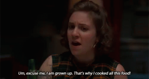 Being Adult GIF - Grown Up Cooked GIFs