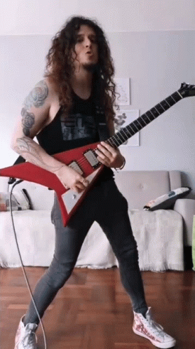 Guitarrista Tocando La Guitarra GIF - Guitarrista Tocando La Guitarra Guitar Shred GIFs