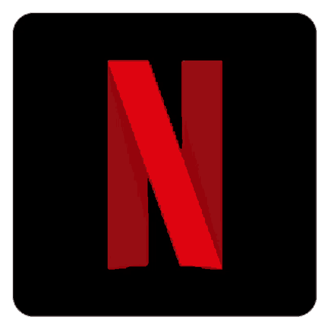 a red letter n is on a black square