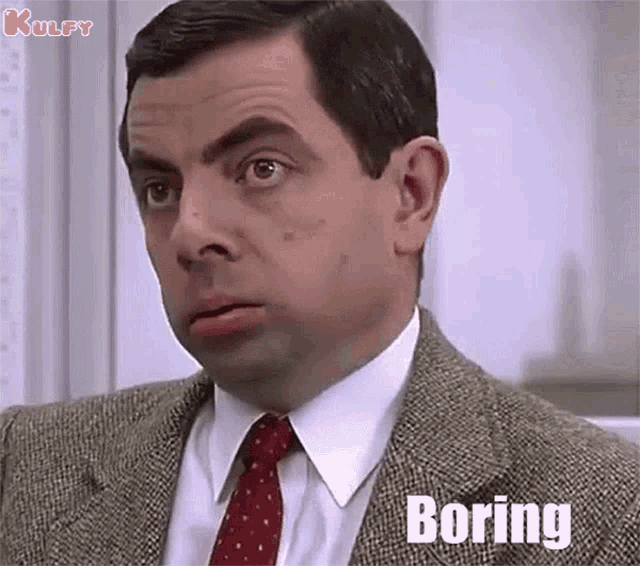 Boring Bore GIF - Boring Bore Mr Bean GIFs